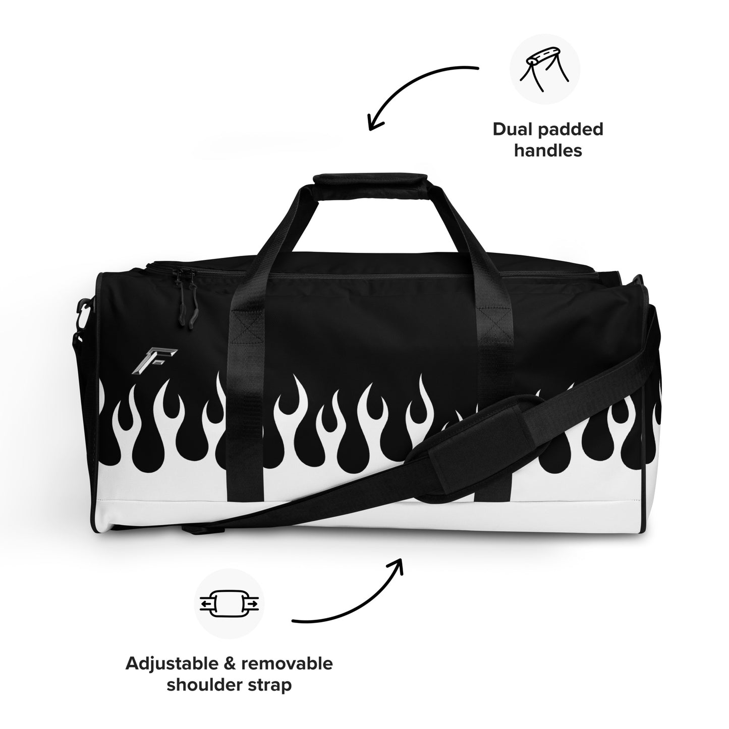 FACE FLAME DUFFEL BAG