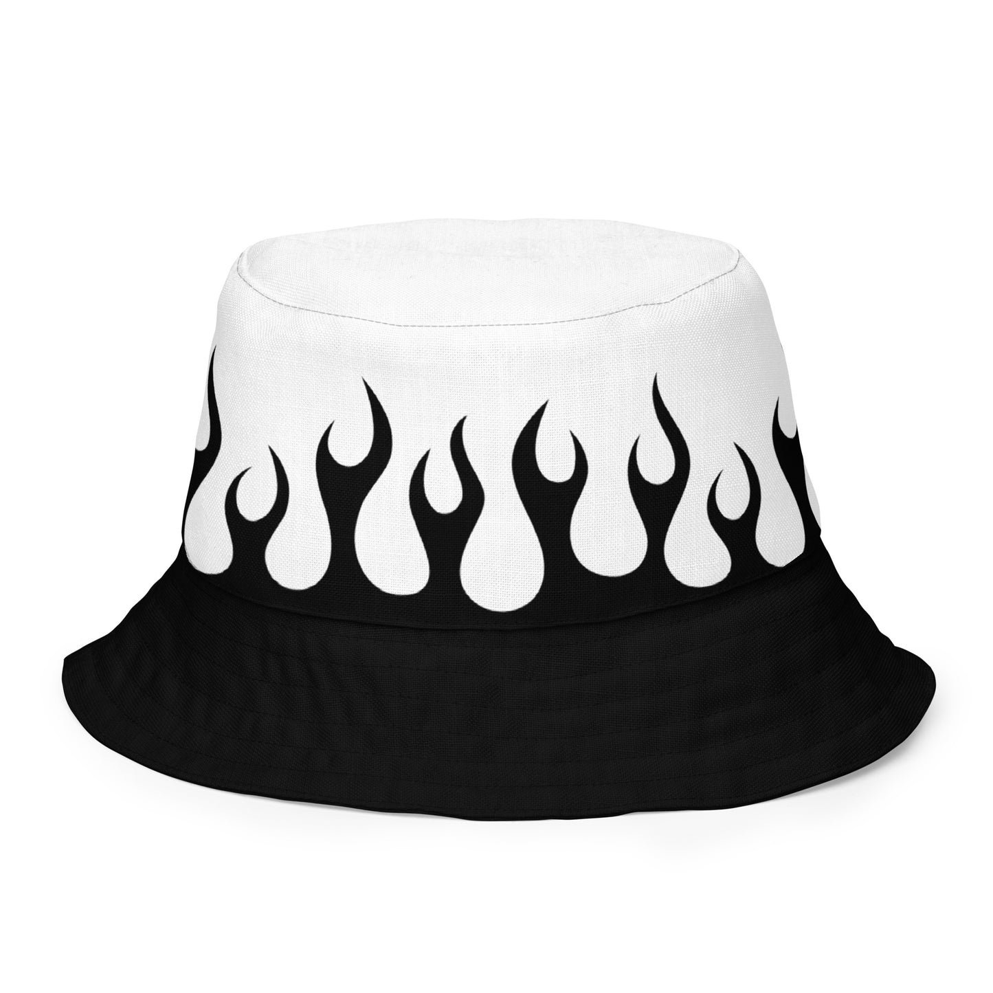 FIRE FLAME REVERSIBLE BUCKET HAT