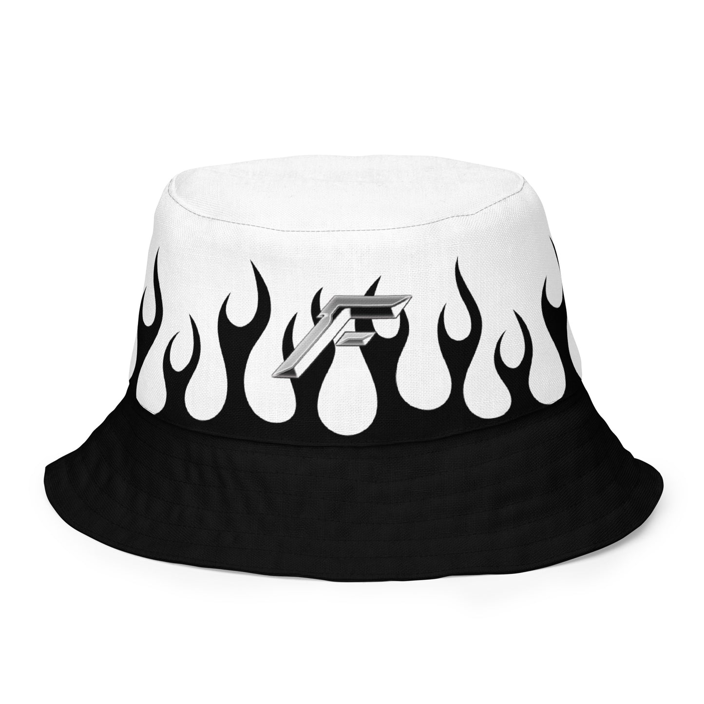 FIRE FLAME REVERSIBLE BUCKET HAT