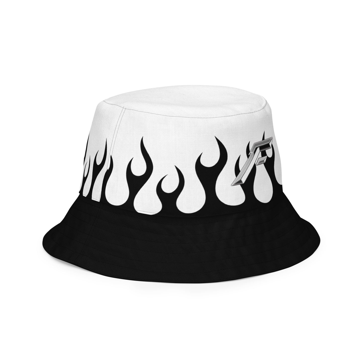 FIRE FLAME REVERSIBLE BUCKET HAT