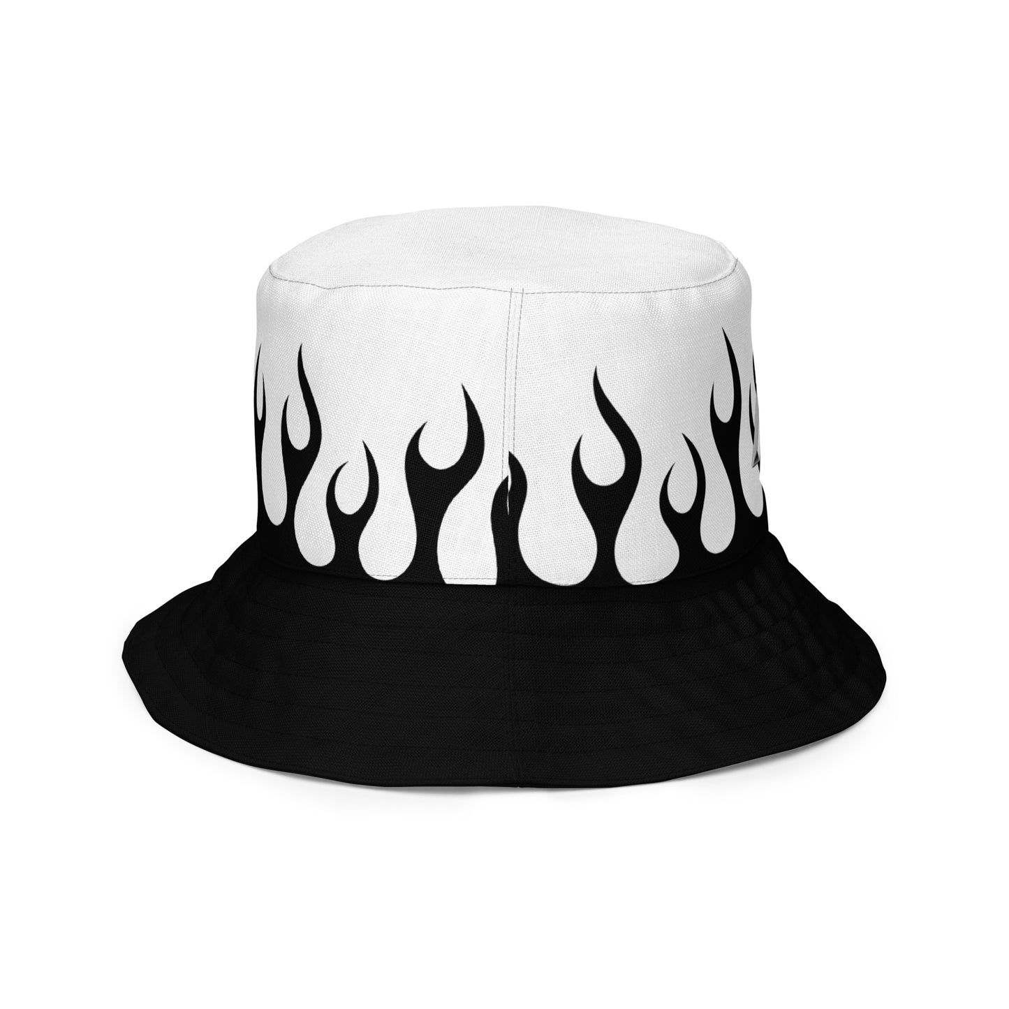 FIRE FLAME REVERSIBLE BUCKET HAT