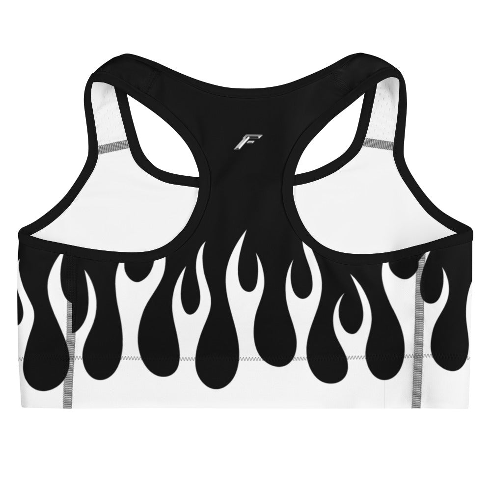 FACE FLAME WOMENS SPORTS BRA