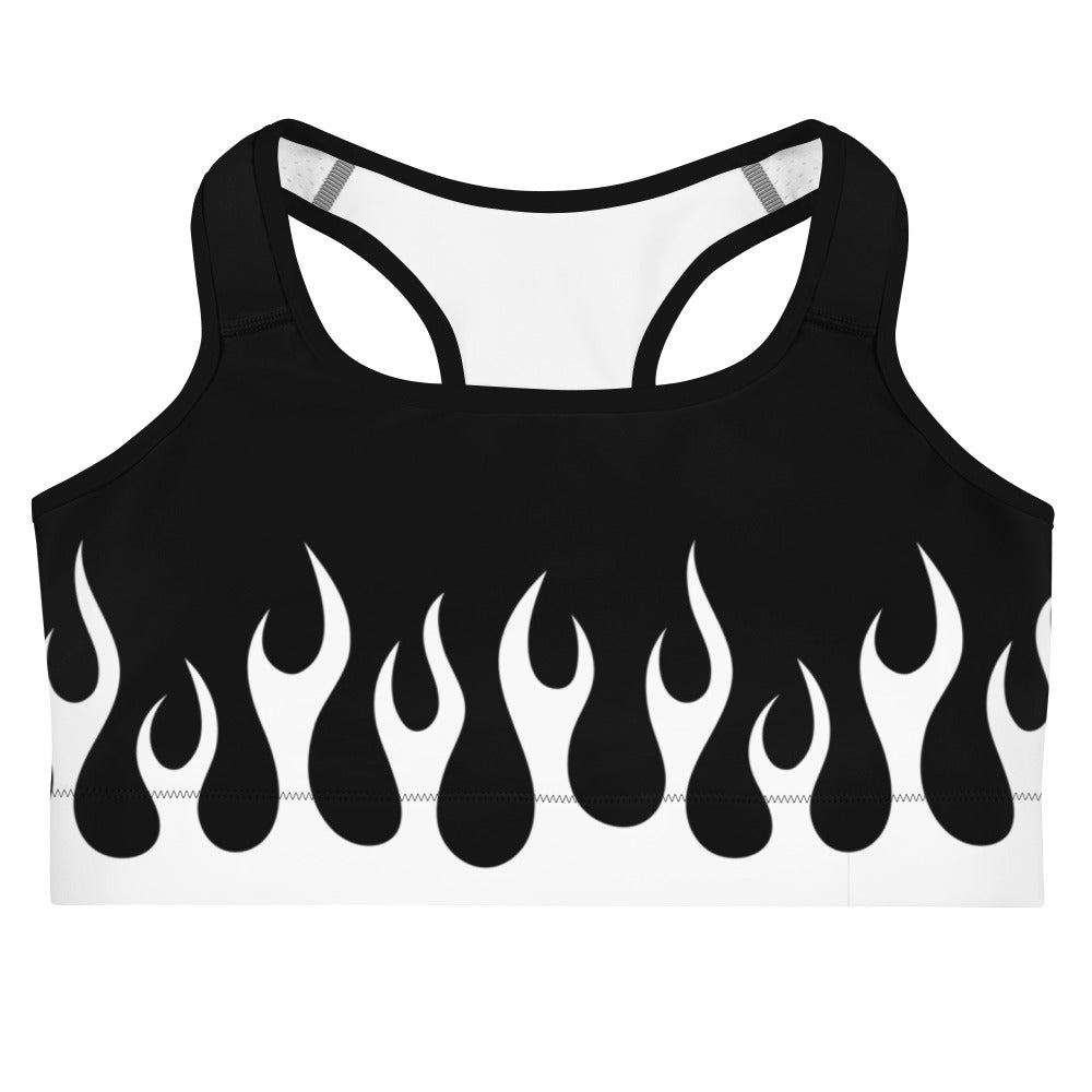 FACE FLAME WOMENS SPORTS BRA